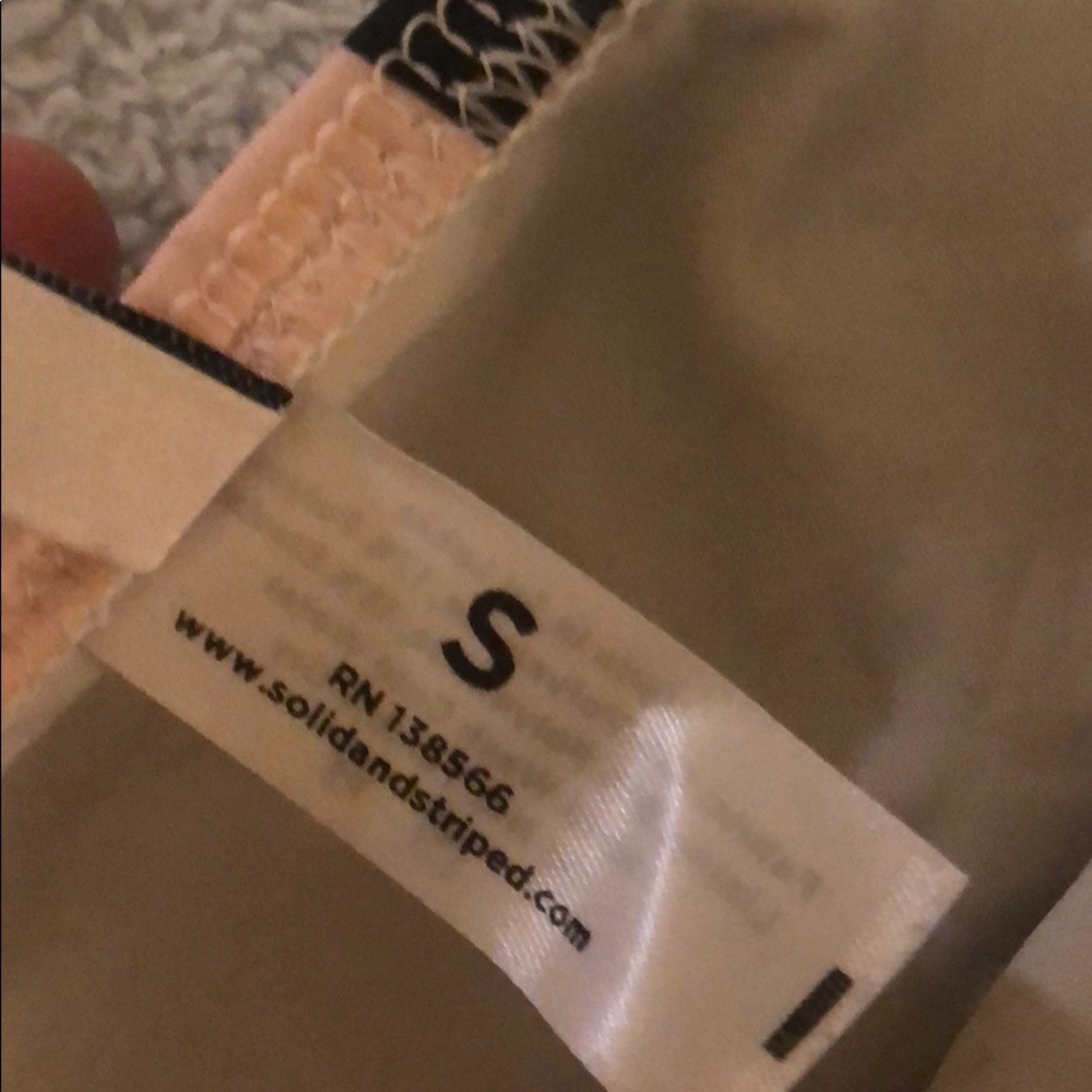 Solid And Striped Bikini Bottoms Small - image 4